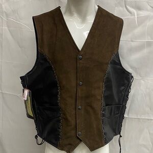 McLoud Leather Motorcycle Riding Vest